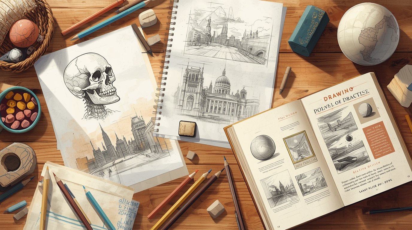 Tekenles bij Khomttex